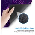 thumbnail image 4 of Purple Topographic Map Mouse Pad Large XL Geographic Contour Gaming Mousepad Extended Long Keyboard Desk Mat with Non-Slip Rubber Base for Office Laptop Computer 31.5x11.8, 4 of 6