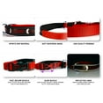 thumbnail image 3 of XTRM Dog Leash Collar Set - Heavy Duty Patented Lock, Padded Collar Polyester Long Dog Leashes with Reflective Sports Grip Handle, Dog Poop Dispenser for Small Medium Large Dogs - S,Fiery Red, 3 of 6
