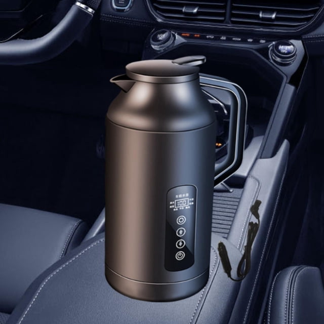 Elodie 1.5L Hot Water Kettle Boiler 12V 24V LCD Temperature Display Portable Anti Scald No Base