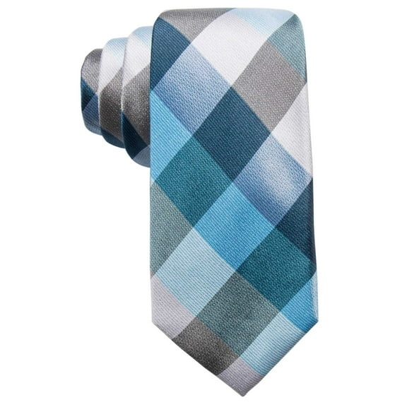 Ryan Seacrest Mens Silk Check Plaid Self-Tied Necktie