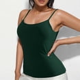thumbnail image 3 of Womens Tank Tops with Built in Bras Stretchy Ribbed Spaghetti Strap Racerback Fitted Padded Camisole Tops Basic Tanks, 3 of 4