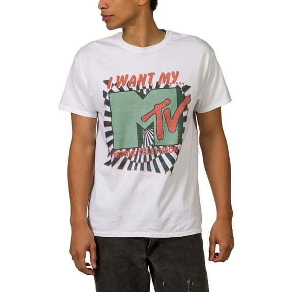 Junk Food Mens MTV Cotton Graphic T-Shirt
