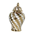 thumbnail image 5 of Almencla Ceramic Ginger Jar Floral Arrangement Display Weddings Decorative Ginger Jar White, 5 of 8