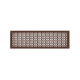 thumbnail image 1 of Grille à Retour d'Air 8′′ x 30′′ avec Plaque avant 10′′ x 32′′ – Couvercle d'Évent CVC Décoratif Motif Tudor Champignon, Aluminium Coulé, Enduit de Poudre, Repeintable pour Mur Plafond Plancher (VR100), 1 of 8