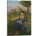 thumbnail image 1 of ARTCANVAS Therese Listing In The Park Of Meric Canvas Art Print by Frederic Bazille - Size: 40" x 26" (0.75" Deep), 1 of 9