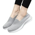thumbnail image 4 of Siilsaa Women's Athletic Walking Shoes Slip On Casual Mesh-Comfortable Tennis Workout Sneakers(Grey,6.5), 4 of 5