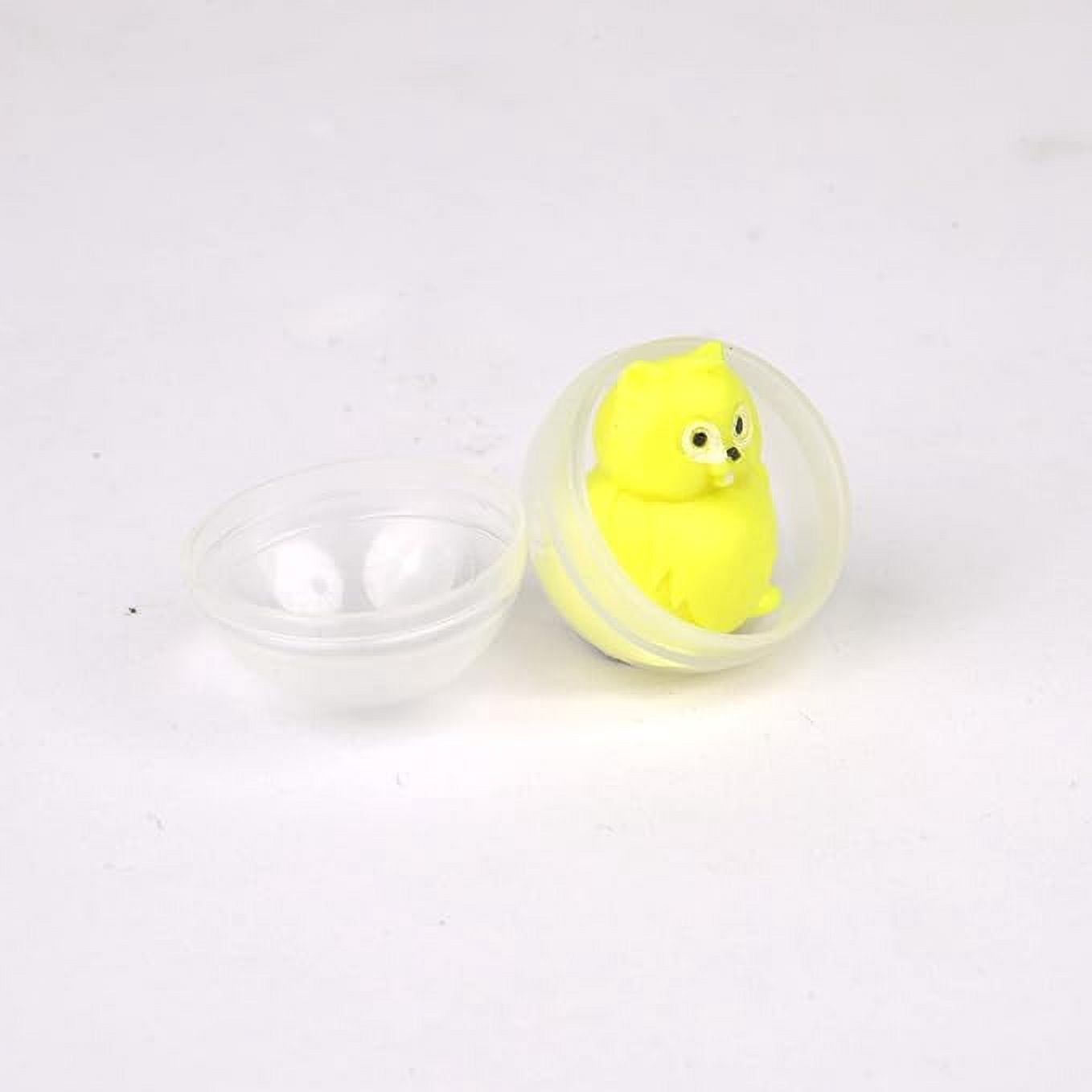 Vending Machine Empty Round Capsules 1.1” 100 pcs Bulk Capsule For Toy Gumball Machines Small Clear Containers Surprise For Kids Party Favor Prize