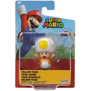 World of Nintendo Super Mario Yellow Toad Mini Figure