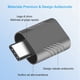 thumbnail image 4 of Adaptador USB 3.0 a USB C, Adaptador USB C Macho a USB A Hembra OTG, Thunderbolt 3 a USB 3.1/3.0/2.0 para Galaxy, MacBook Pro y Otros Dispositivos con USB Tipo C (Bandas), 4 of 5
