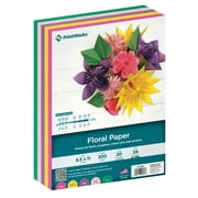 Printworks Floral Paper, Assorted Colors, 8.5 x 11, 300 Sheets