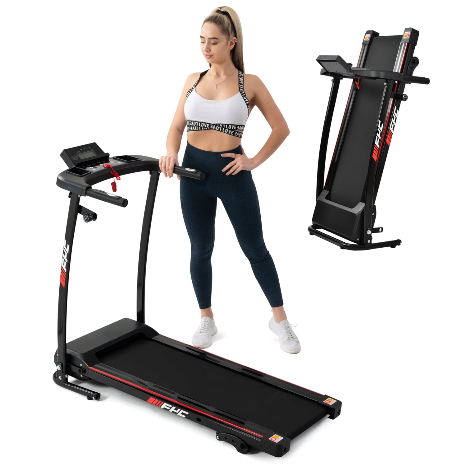 [KEEP IN STOCK] Folding Treadmill with Incline, Compact Mini Treadmill