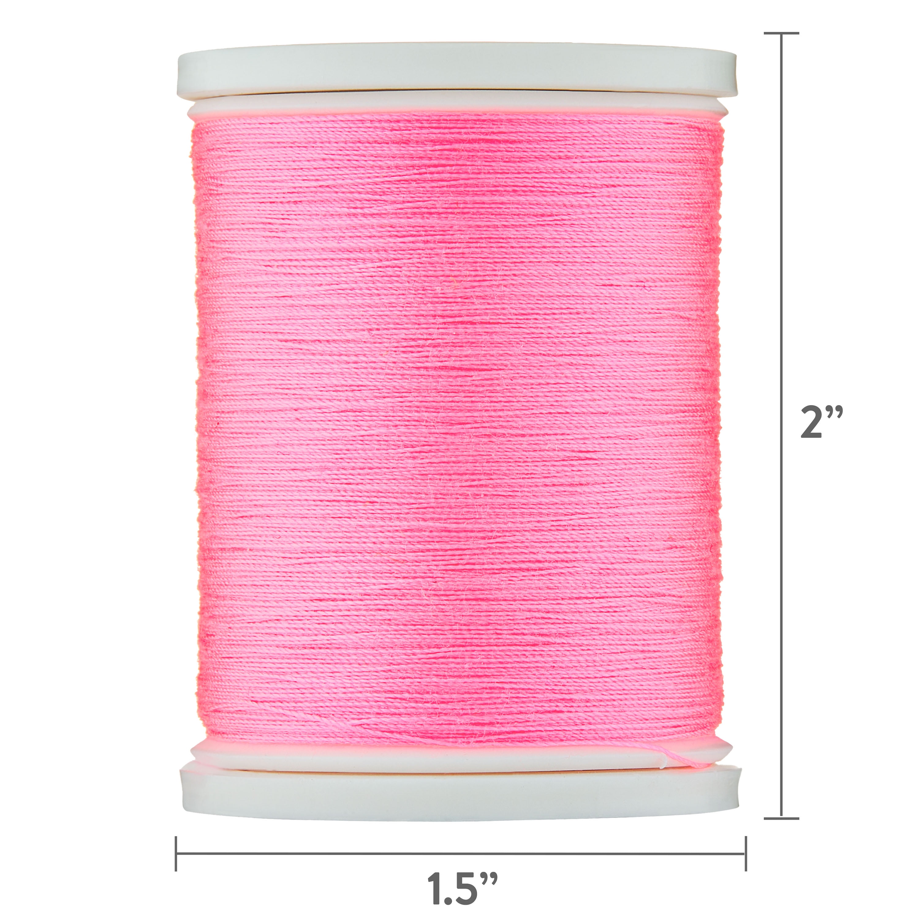 Hello Hobby Hot Pink 100% Polyester All Purpose Thread, 300 Yards