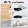 thumbnail image 2 of BBL Pillow After Surgery for Sleeping and Sitting, Hip Support Cushion for Brazilian Butt Lift Recovery, Black, 2 of 6