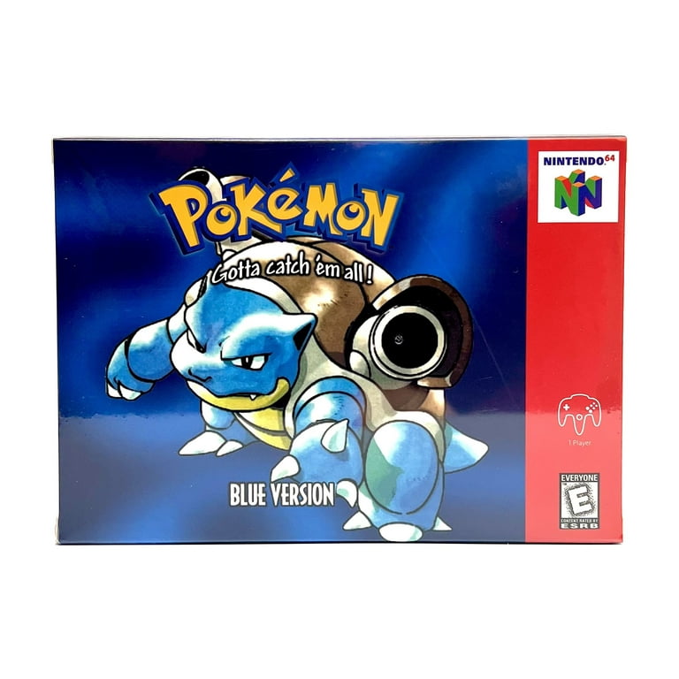 Pokemon Blue N64 Homebrew Game Cartridge (Special Edition) for