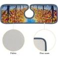 thumbnail image 5 of 2 Pcs SKYSONIC Faucet Absorbent Mat Painting Autumn Parkway Washable Counter Drying Pads Behind Faucet for Kitchen Bathroom, 5 of 7