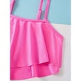 thumbnail image 4 of Shadoumai Girls Swimsuit Cut Out Girls' Bikini Sets Drawstring Bottoms Tankini Set 2 Pieces Cutout Bathing Suit, 4 of 5