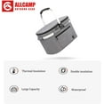thumbnail image 6 of ALLCAMP Insulated Cooler Bag Portable Collapsible Picnic Basket Cooler with Sewn in Frame (Medium Gray), 6 of 9