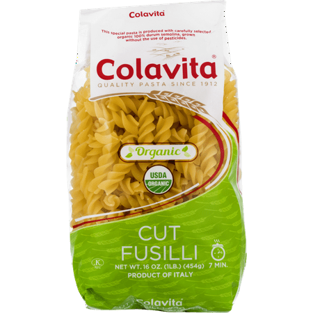 (2 pack) Colavita Organic Cut Fusilli, Italian Pasta, 1 (The Best Italian Pasta)