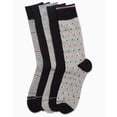 thumbnail image 4 of Calcetines de vestir Tommy Hilfiger, 5 unidades, ligeros, para hombre, color gris y negro, 4 of 6