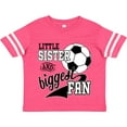thumbnail image 3 of Inktastic Little Sister and Biggest Fan Soccer Player Girls Toddler T-Shirt, 3 of 5