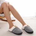 thumbnail image 6 of Fuzzy Slippers For Women Fuzzy House On Indoor Outdoor Bedroom Furry Lined Ladies Comfy Memory Foam Female Home Shoes Anti-Skid Rubber Hard Sole Grey 44 -45, 6 of 6