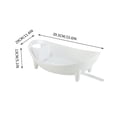 thumbnail image 2 of Compact Multi-Purpose Dish Drying Rack with Drainage, Space-Saving Tableware Organizer for Plates, Bowls and Glasses, Detachable Basket Design for Easy Cleaning, Plastic Drainer, 16*11*5in, A, 2 of 5