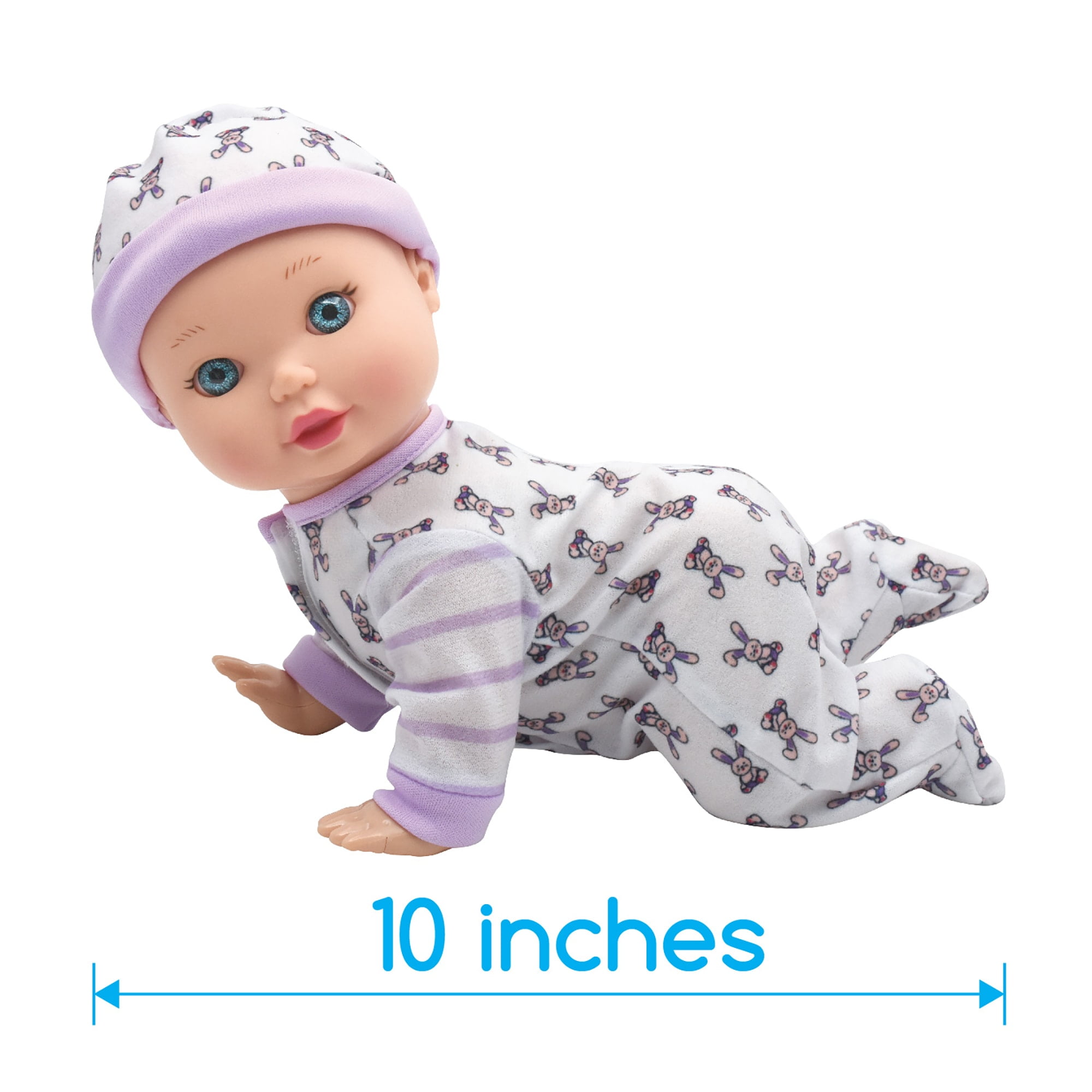 Little Darlings: Crawling Baby - 10" Baby Doll Playset, New Adventures, Children's Pretend Play, Ages 2+