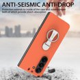 thumbnail image 4 of ELEHOLD for Samsung Galaxy Z Fold 6 Case,Skin-Friendly Full Body Protection 360 Degree Ring Kickstand Shockproof Slim Phone Case with Screen Protector for Samsung Galaxy Z Fold 6,Orange, 4 of 11