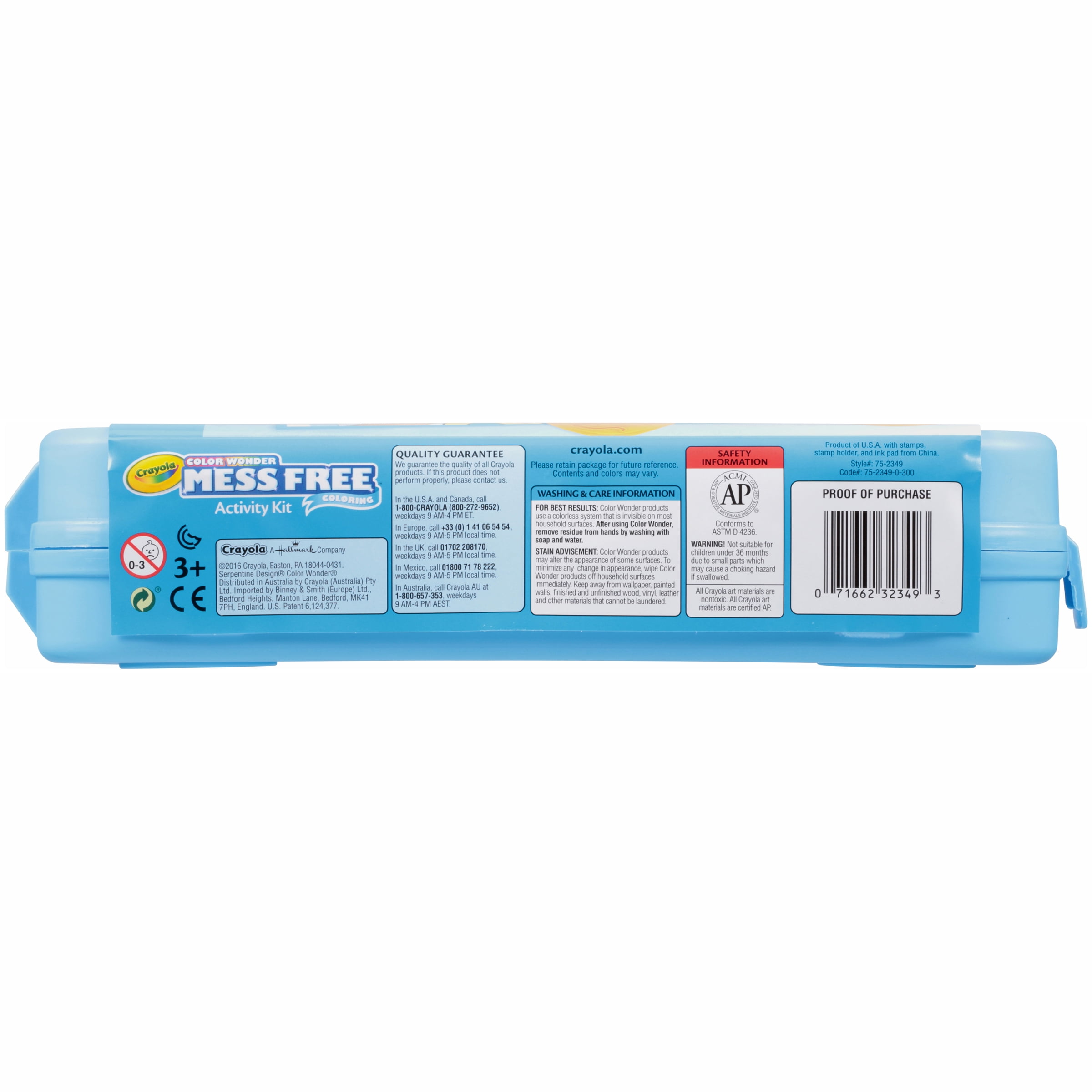 crayola color wonder mess free coloring activity set 38 pc container