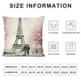 thumbnail image 5 of HENGT  Throw Pillow Covers, Oil Painting Paris European City Landscape France Eiffel Tower Pillow Cases Home Decorative Square Pillowcases, 5 of 5