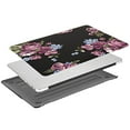 thumbnail image 5 of Mosiso Plastic Pattern Hard Case with Keyboard Cover with Screen Protector for MacBook Air 13 Inch (Model: A1369 & A1466,2010-2017 Year), Peony, 5 of 6
