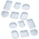 thumbnail image 2 of ColoMX 12 piezas de silicona epoxi resina molde de resina de resina de llavero artesanías de molde para hacer moho, 2 of 8