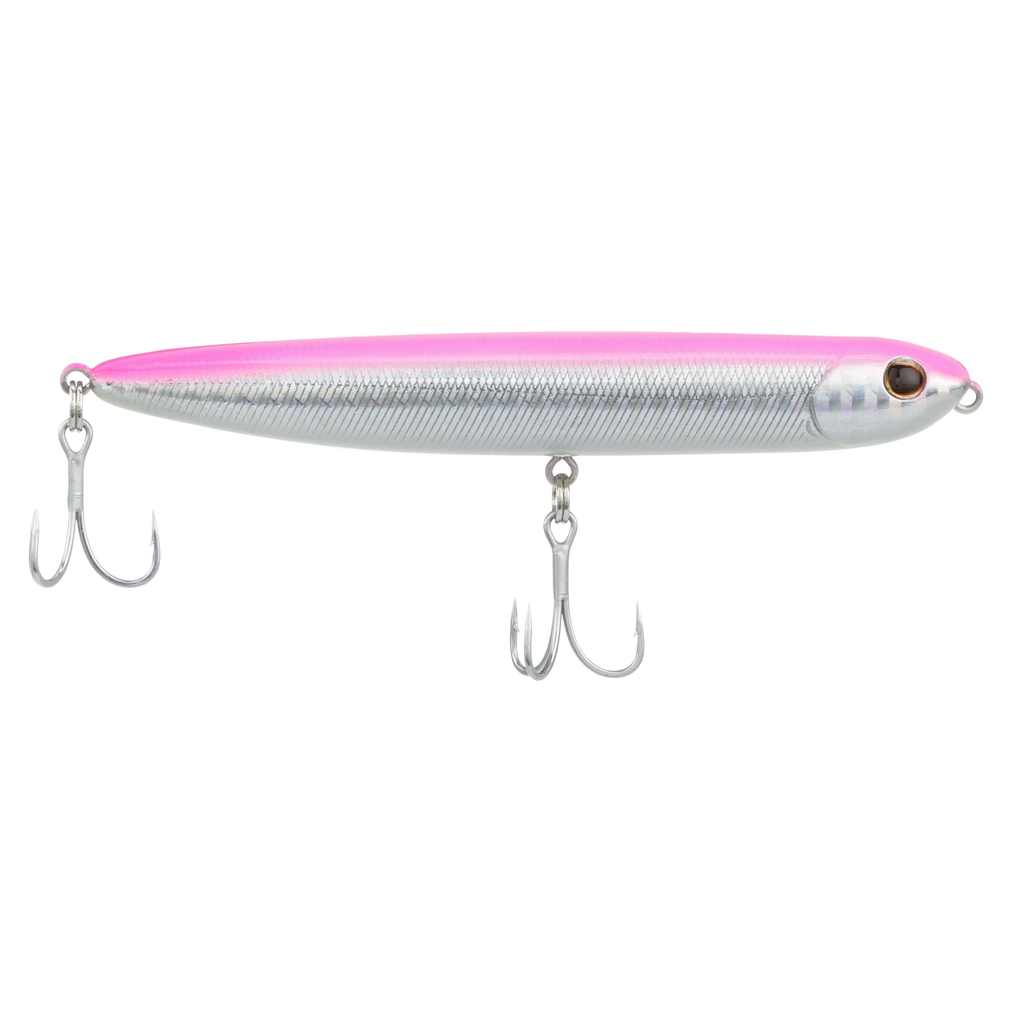 Berkley Drift Walker Saltwater, 4.3 in, Topwater Baits, Pink Silver (1 Count)