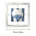 thumbnail image 3 of Blue White Distressed Nautical Starfish Wall Hanging Decor with Fishing Net, Mediterranean Coastal Beach Wall Art Ornament, Decor for Homestay Background Wall Living Room Bathroom, 3 of 7