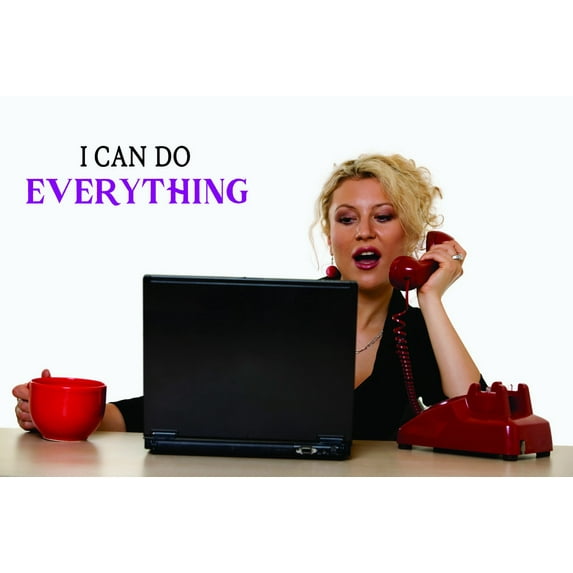 Custom Decals I Can Do Everything. Wall Art Size: 16 Inches x 40 Inches