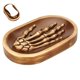 thumbnail image 3 of Moyic Jabonera de mano con diseño de esqueleto, 3D, para la cocina, para mantener el jabón seco Juegos de accesorios de baño Marrón Moyic HA025859-02, 3 of 6