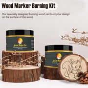 Wood Burning Paste, 4oz, Heat Activated Marker Paste for Wood Burning DIY Crafts & Drawing, Beginner Friendly