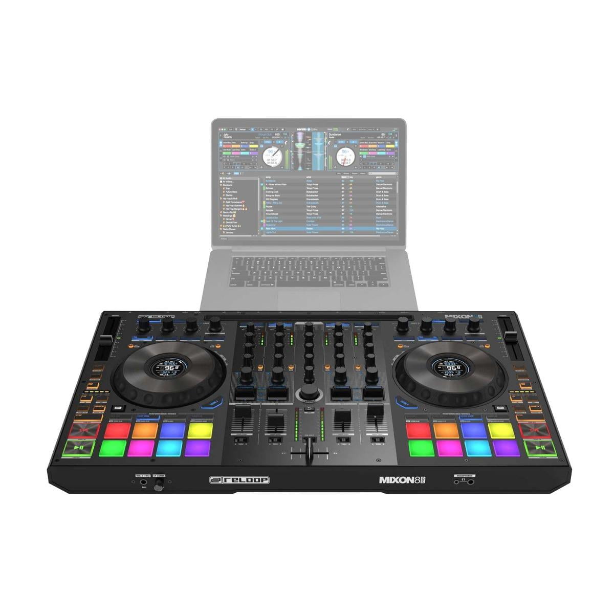 Reloop AMS-MIXON-8-PRO 4-Channel Hybrid DJ Controller with Carry Bag Package
