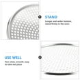 thumbnail image 2 of Stainless Steel Pizza Baking Tray 10" Perforated Oven Pan, 2 of 7