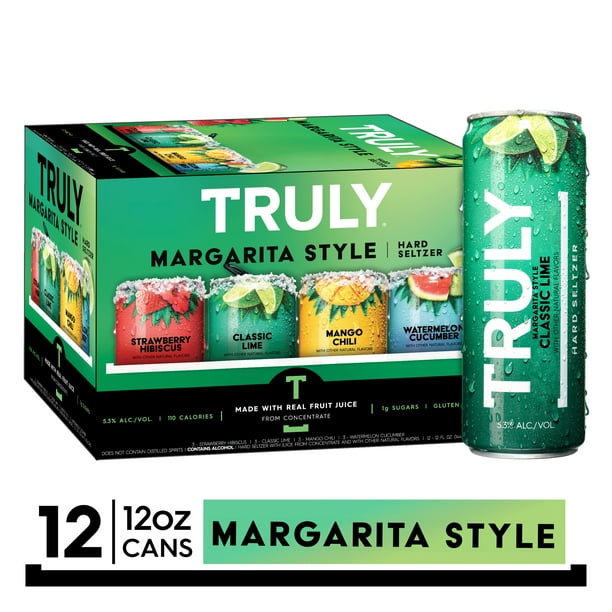 TRULY Hard Seltzer Margarita Style Variety Pack, Spiked & Sparkling