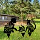 thumbnail image 4 of Gato De Metal Gatito Estatua De Metal Clavija 2D Figura De Gato Decoración De Inserción De Suelo Para Decoración Regalo Mansión Césped Jardín Patio Decoración Al Aire Libre Minnieouse HA023754-00, 4 of 7