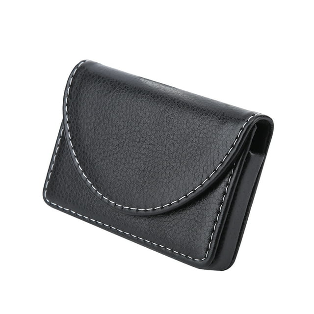 Name Card Holder - Portable Lightweight Leather Business Name Card Holder Case Wallet Credit Card Holder Case(1)