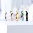 thumbnail image 3 of ZS 16G 5Pcs Reverse Curved Belly Rings Simple Navel Rings Piercing Plated Belly Button Rings, 3 of 4