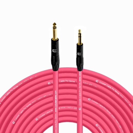 Coluber Cable 1/4" TS Male to 3.5 TRS Male - Pro 3-Pin Microphone Connector
