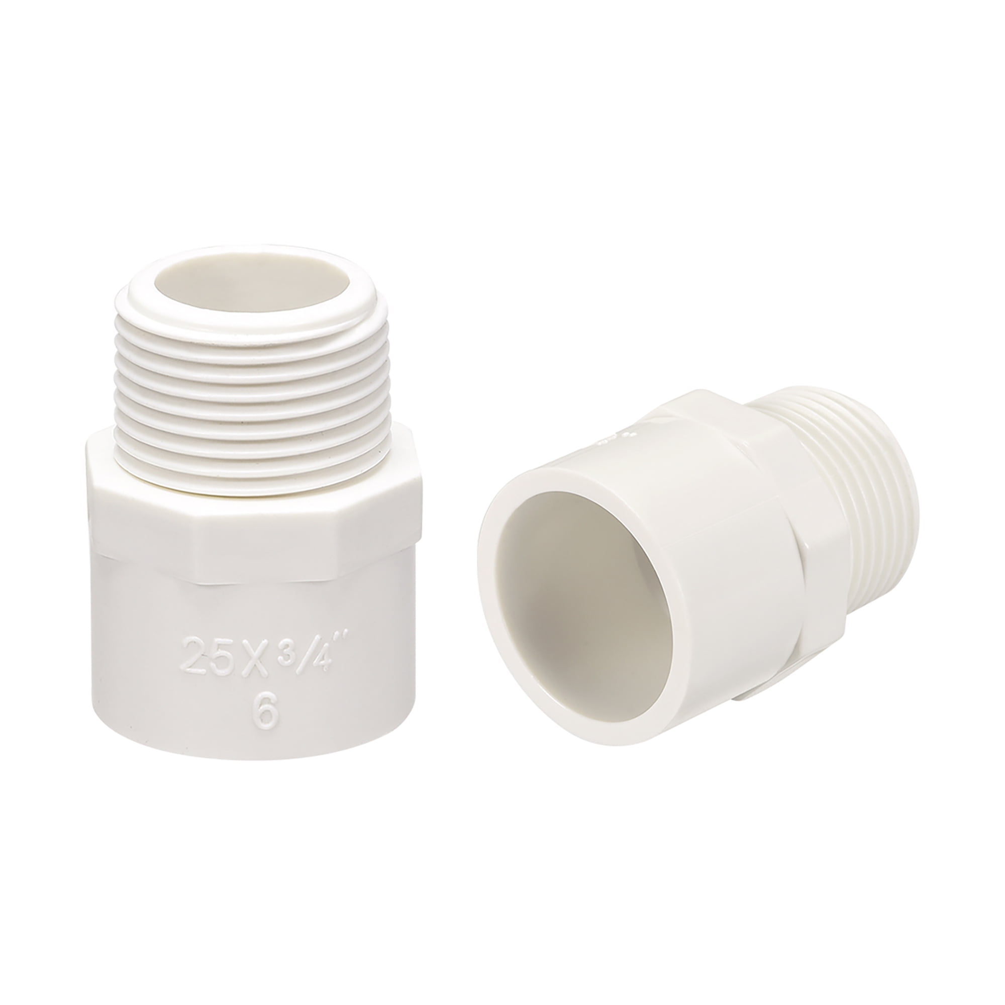 25mm Slip x G3/4 Male Thread,PVC Pipe Fitting Adapter Connector 10Pcs