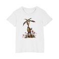thumbnail image 1 of RXIRUCGD 2025 Vêtements d'Été pour Enfants T-shirt Imprimé Mode Mignon Col Rond Manches Courtes, 1 of 5