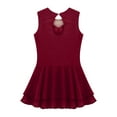thumbnail image 4 of YEAHDOR Kids Girls Sleeveless Sequins Floral Ballet Skirted Leotard Figure Ice Skating Dress Costume, 4 of 7