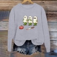 thumbnail image 2 of Chandail à Capuche pour Femmes Imprimé Lettre Col Rond Haut Doux Confortable Décontracté Manches Longues pour Automne Hiver Mode, 2 of 3