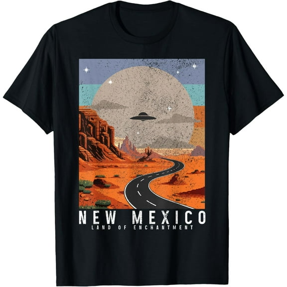 New Mexico The Pride UFO Vintage Roswell T-Shirt Tops Tee