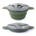 thumbnail image 1 of Hard Anodized Aluminum Camping Pot with Folding Handle for Backpacking Picnic with Heat Exchanger Cookware Camping Pans, 1 of 2